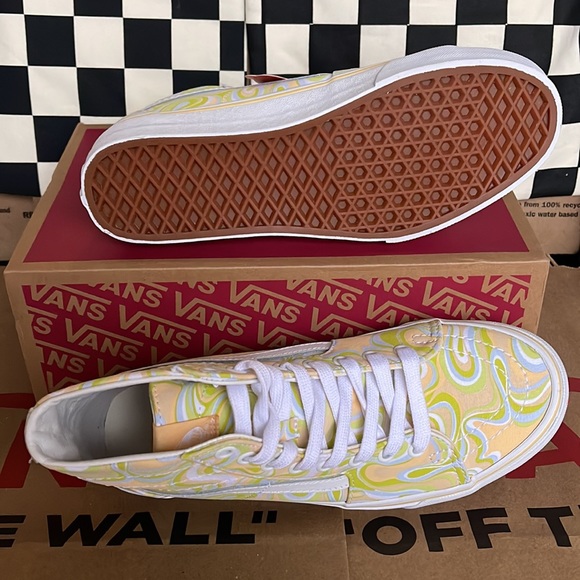 Vans Sk8-Hi Tapered Swirl Lime Cream WMNS sneakers - Picture 4 of 16